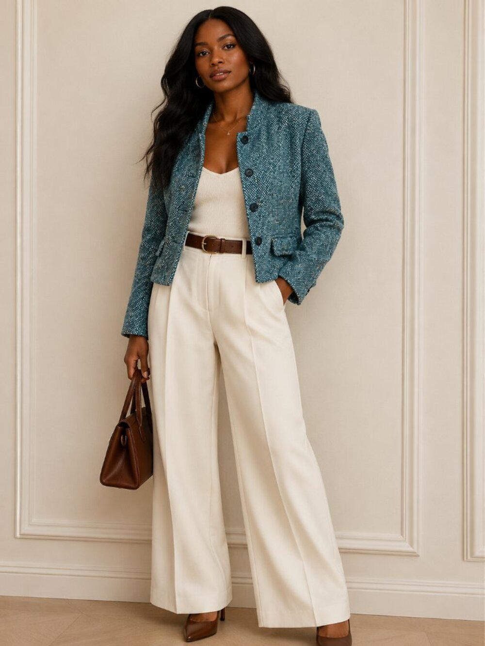 Blue Tweed Blazer